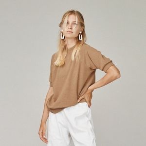 SHORT SLEEVE RAGLAN FLEECE SWEATSHIRT